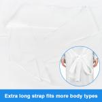 Waterproof Disposable PE Surgical White Plastic Isolation Gown for Hospital