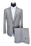 MG Mens 2 Piece Suit Grey Mel Suit Customized Fabric ISO9001 Certification