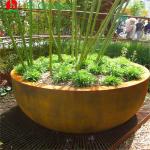 1500*500*600mm Flower Pot Outdoor Garden Metal Ornaments Corten Steel Rectangula