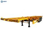 FUWA 3 Axles 40 Ton Loading Capacity 40ft Skeleton Semi Container Trailer