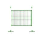 UV Treated Galvanized Temporary Construction Fence Round Square Feet