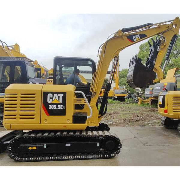Used Cat Excavator 5 tons construction CAT305.5E2 original engine CAT C2.4DL for