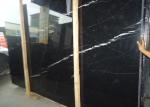 Nero Marquan Rectangle Sink Marble Slab Countertop For Kitchen Eased Edge