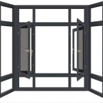 Customized Aluminium Black Casement Windows The Perfect Choice for Louver