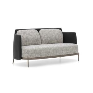 Wholesale Grey Modern Fabric Sofa Set Bronze Base Finish Legs For Hospitality Contexts from china suppliers