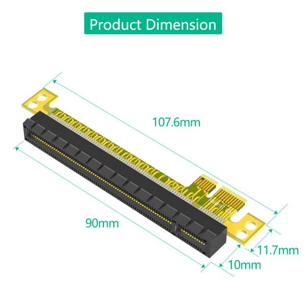 PCI-E Express 1x to 16x Extender Riser Card Adapter Male to Female Extension for Graphics Card