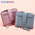 PU Leather Lady Purse ID Window Card Sleeve Wallet Bifold Short Wallet with