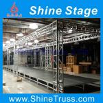 Indoor/outdoor aluminium large mobile folding stage