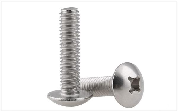 Metric 18-8 Stainless Steel Extra-Wide Truss Head Phillips Screws Cross Recessed