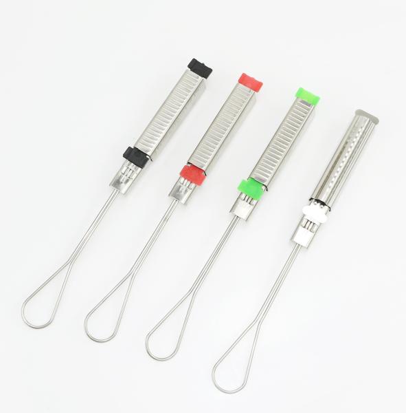 FTTH Drop Cable Clamps / Anchor Clamp Overhead Fiber Optic Cable Clamp Tension