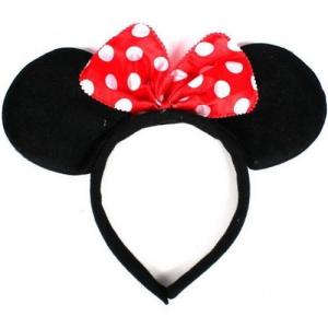 Wholesale Disney Headband Hat - Plush Minnie Mouse Ears Costume Accessory With Bow For Party from china suppliers