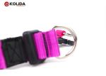 Personalized Nylon Dog Collars Custom Double D Ring Release Buckle C605