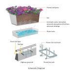 Wall Pallet Included PVC Planter Box for Outdoor Finishing Not Coated Overpass