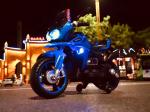 Custom Yellow Ride On Toy Electric Motorcycle Bike for Children and Bright