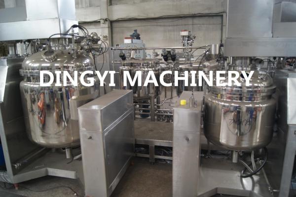 Steam Heating Shampoo Production Line , Liquid Detergent Making Machine 220V