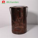 Outdoor Garden Lights Weathering Steel Rust Path Light Garden Bollard Lights