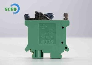 Wholesale Width 8.2mm Din Rail Terminal Blocks Ground Type AWG 24 - 8 Rail Transportation from china suppliers