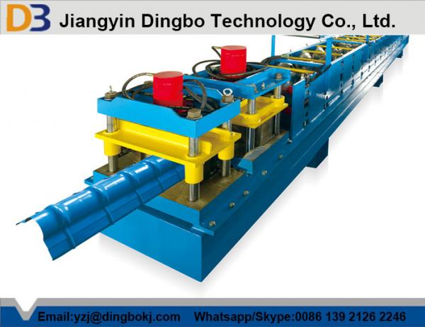 Quality 4kw Ridge Cap Steel Tile Forming Machine 76mm Diameter of The Roller for Lawn Garden for sale