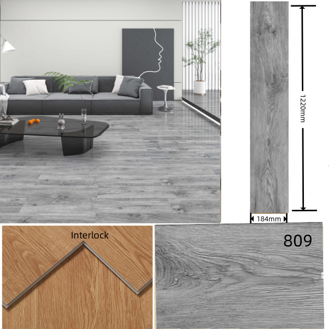 Waterproof Plastic Floor 6mm Luxury Vinyl Flooring For Hospital