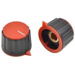 Round Oven 18T Temperature Control Knob Size Φ22.7*17.2mm For 6mm Shaft