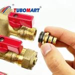 High Performance Brass Pex Manifold 2 - 12 Way Water Plumbing Manifold