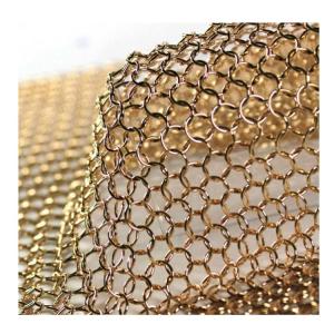 Wholesale Stainless Steel Ring Mesh Curtain With 2.2kg/m2 Weight from china suppliers