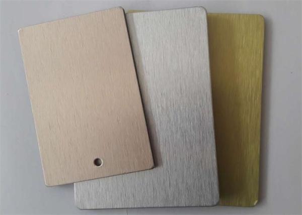 Richful Color Flat Aluminum Sheet , Brushed Aluminum Laminate Sheet Film