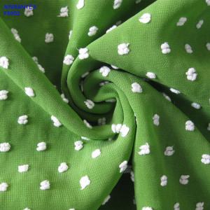 Wholesale F5742 100% polyester swissdot fabric jacquard for lady fashion from china suppliers