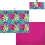 Microfiber Polyester Printed Sublimated Golf Sports Towel Custom Logo