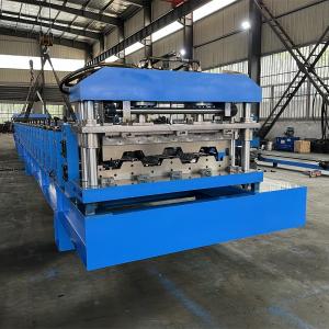 Wholesale 10T Hydraulic Decoiler Metal Deck Flooring Roll Forming Machine from china suppliers