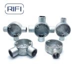 British Standard Gi Malleable Iron Different Way Decorative Metal Junction Box