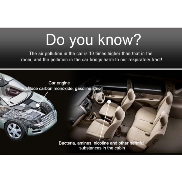 Usb Air Freshener Purifier , FCC Activated Carbon Hepa Filter Pm2 5