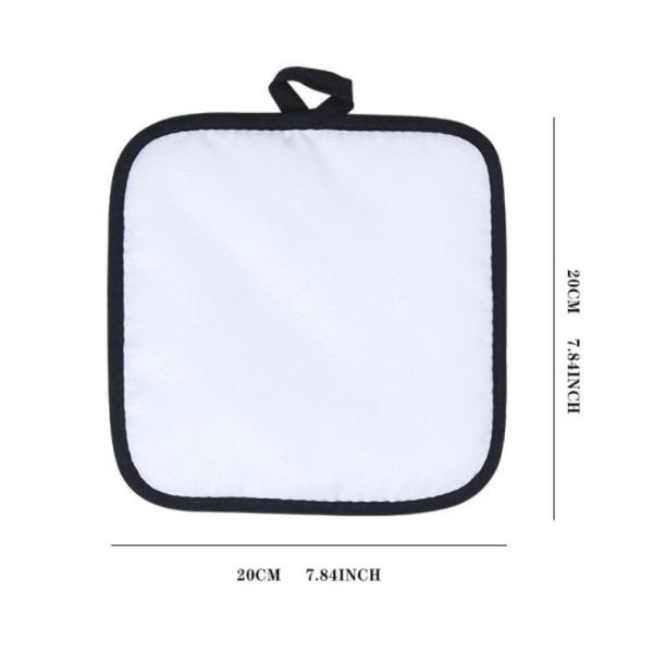 Diy Custom Sublimation Heat Insulated Pad With Black Edge For Kitchen Polyester Placemats For Sublimation