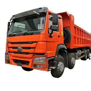 Wholesale SINOTRUK HOWO 8*4 12 Tires Cummins Engine Dump Truck For Mine To Tanzania from china suppliers