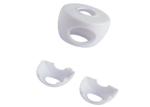 Durable Baby Safety Door Handle Covers White Plastic Material Infant Care Type