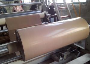 Wholesale Plain Woven PTFE Coated Fiberglass Fabric Brown Color Easy To Clean from china suppliers