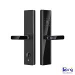 Key Password Card Fingerprint Smart Lock Aluminum Alloy and Tempered Glass