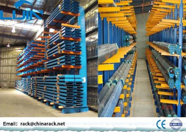 Single / Double Sided Cantilever Rack , Q235B Steel Cantilever Racks