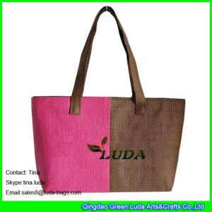Wholesale LUDA unique handbags summer beach paper straw ladies handbag from china suppliers