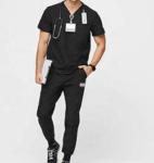 factory custom hospital lab coat medical scrubs uniforms v neck rayon mix fabric