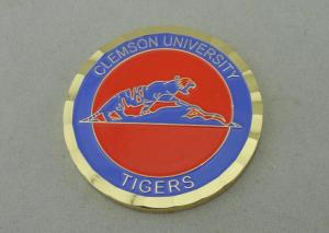 Wholesale 2.0 Inch Personalized Coins For Clemson University By Brass Die Struck from china suppliers