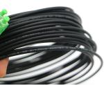 OFTK Fiber Optic Patch Leads 3.5mm Black LSZH Jacket SC/APC Connectors Heat
