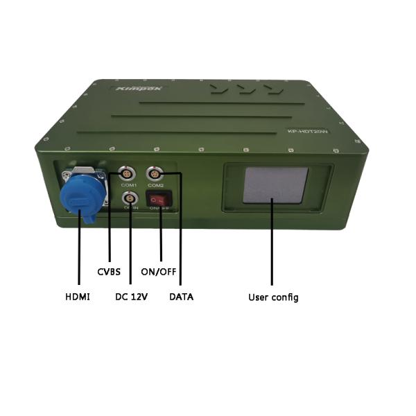 Powerful NLOS Long Range Wireless Video Transmitter with RS232 Data For UAV / Vehicle Transmission FEC 1/2 2/3 3/4 7/8