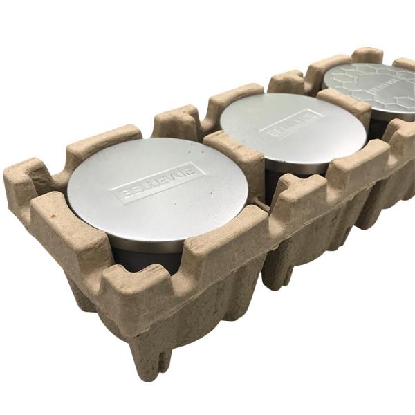 Recycled Moulded Pulp Tray Electronics Corrugated Cardboard Hamper Dry Press Trays