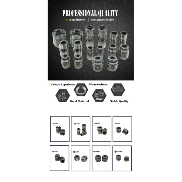 12.7mm Pore Diameter YG8 Tungsten Carbide Nozzle for PDC Bits with A02 Porosity and Black Color