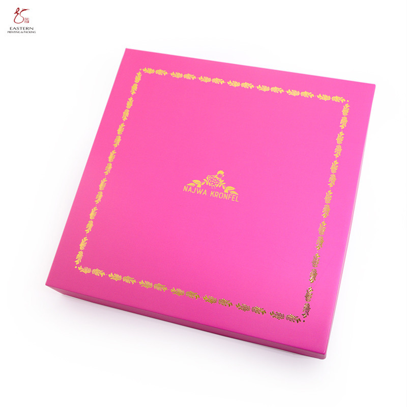 Printed Cardboard Boxes with Lid | Customized Gold Foil Personalised Packaging Boxes