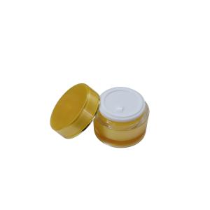 Wholesale Luxurious Acrylic Plastic Cream Jars 50g Double Layer Round Cosmetic Containers from china suppliers