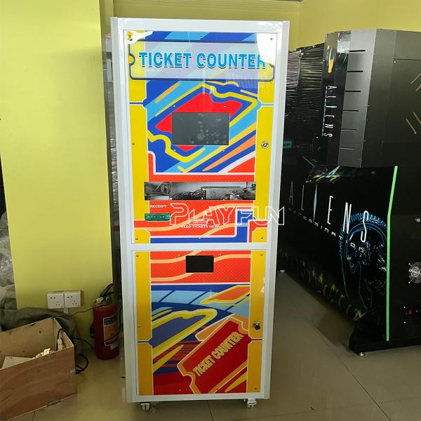 Manufacturer Provides Interactive Automatic 3 Sides Ticket Eater Counter Station Arcade Game Ticket Counter Counting Machine