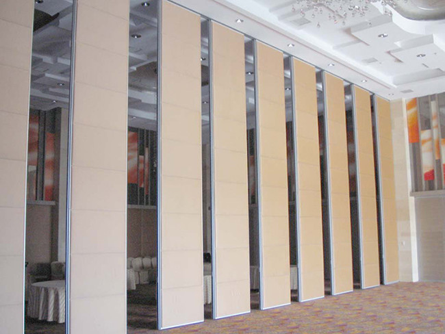 130mm Soundproof Partition Wall MDF Board Operable Wall System