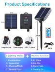 Waterproof Led Solar String Light Leather Wire Outdoor Solar Fairy Lights